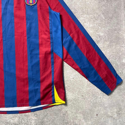 【正規品2005-2006 NIKE Barcelona home L/S LARSSON #7】