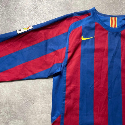 【正規品2005-2006 NIKE Barcelona home L/S LARSSON #7】