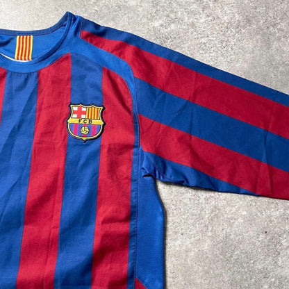 【正規品2005-2006 NIKE Barcelona home L/S LARSSON #7】