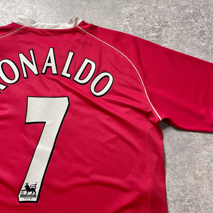 【正規品2006-2007 NIKE Manchester United home L/S RONALDO #7】