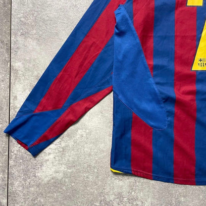 【正規品2005-2006 NIKE Barcelona home L/S LARSSON #7】