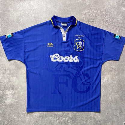【正規品1995-1997 UMBRO Chelsea home 1997 FA CUP FINAL GULLIT #4】