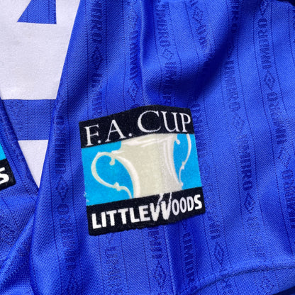 【正規品1995-1997 UMBRO Chelsea home 1997 FA CUP FINAL GULLIT #4】