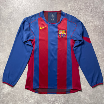 【正規選手支給品2004-2005 NIKE Barcelona home L/S PUYOL #5】