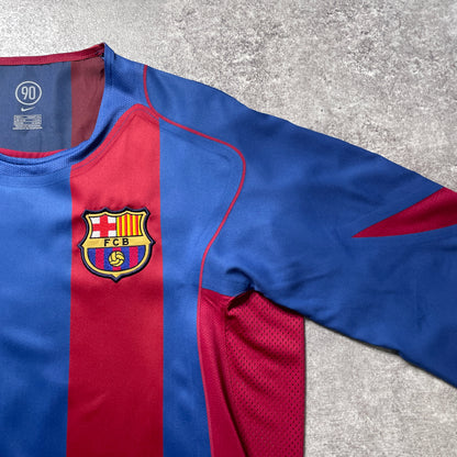 【正規選手支給品2004-2005 NIKE Barcelona home L/S PUYOL #5】
