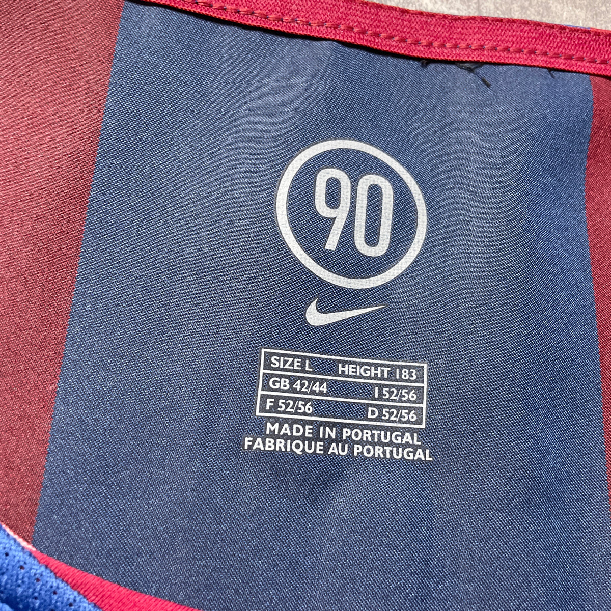 【正規選手支給品2004-2005 NIKE Barcelona home L/S PUYOL #5】