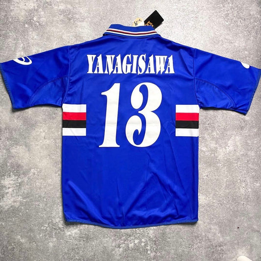 【BNWT正規品2003-2004 asics Sampdoria home YANAGISAWA#13】