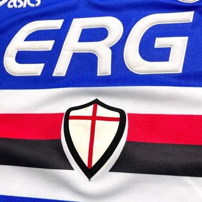 【BNWT正規品2003-2004 asics Sampdoria home YANAGISAWA#13】