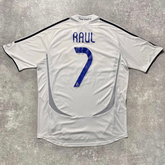 【正規品2006-2007 adidas Real Madrid home Raul #7】