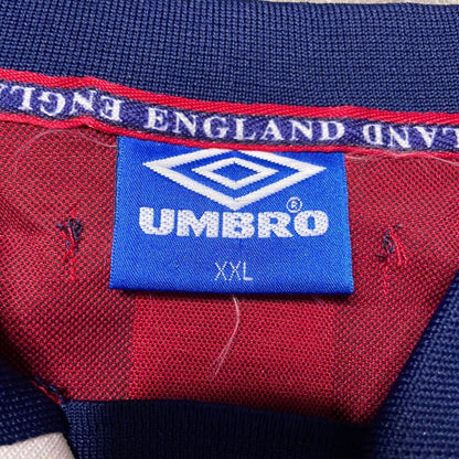 【正規品1997-1999 UMBRO England away L/S Beckham #7】