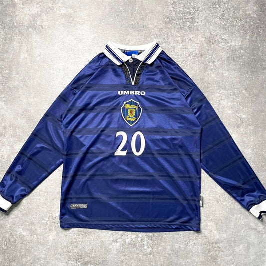 【正規品1998-2000 Umbro Scotland home L/S #20】