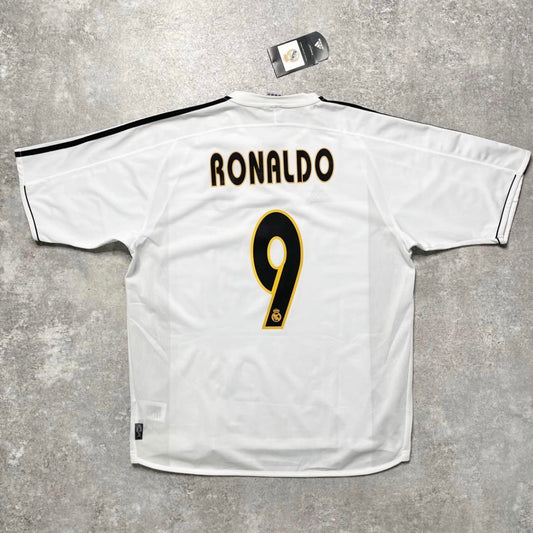 【BNWT正規品2003-2004 adidas Real  Madrid Home Ronaldo #9】