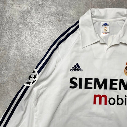 【正規品2002-2003 adidas Real  Madrid Home L/S Zidane #5】