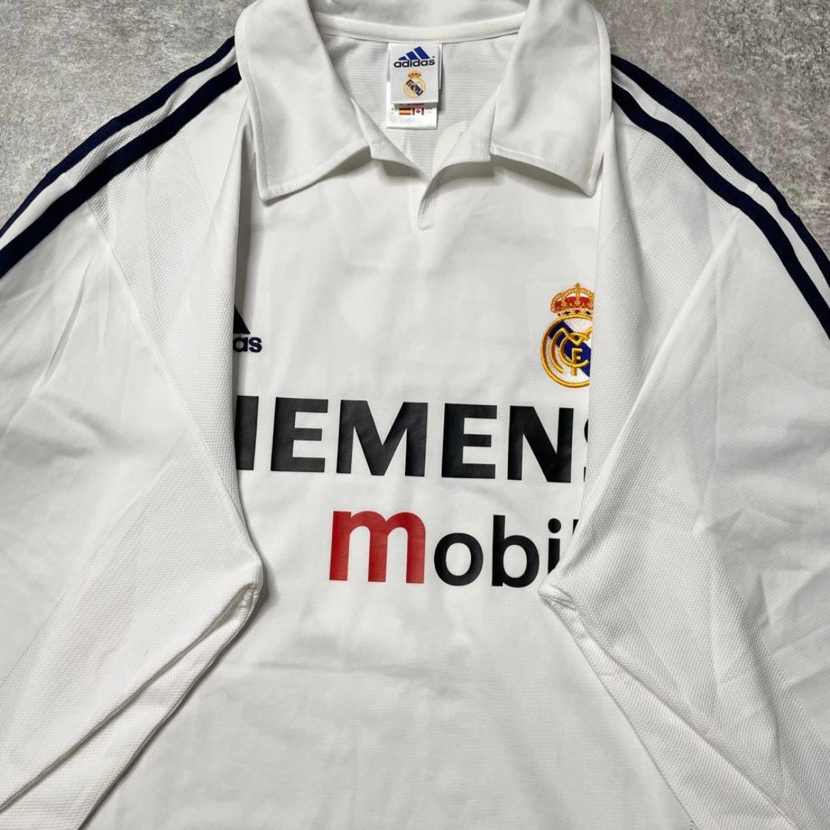 【正規品2002-2003 adidas Real  Madrid Home L/S Zidane #5】