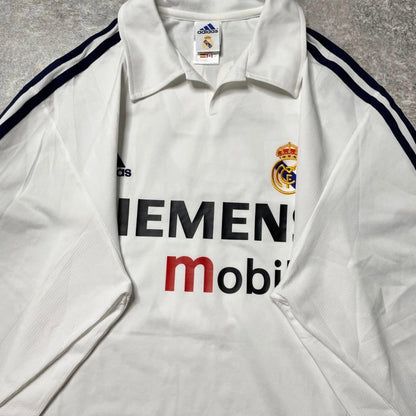 【正規品2002-2003 adidas Real  Madrid Home L/S Zidane #5】