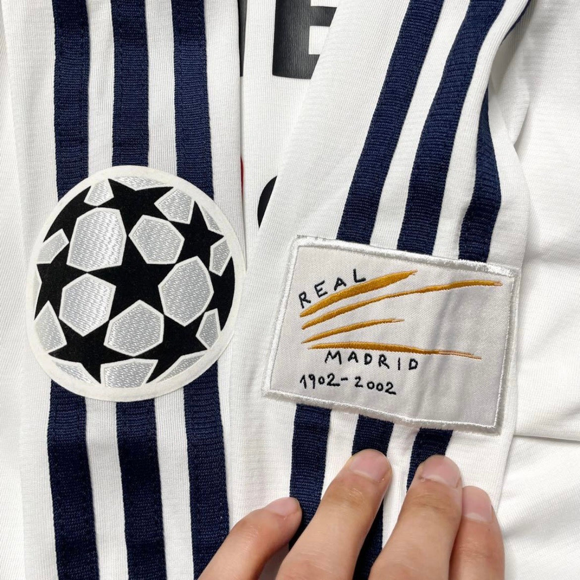 【正規品2002-2003 adidas Real  Madrid Home L/S Zidane #5】