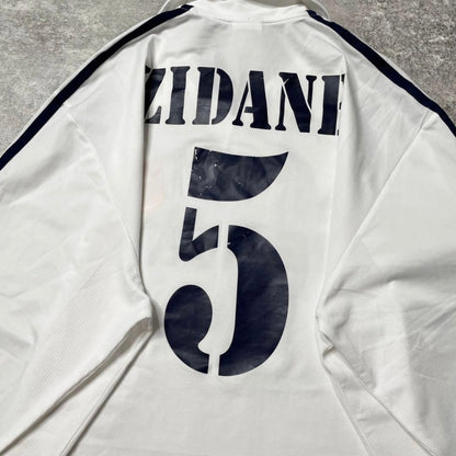 【正規品2002-2003 adidas Real  Madrid Home L/S Zidane #5】