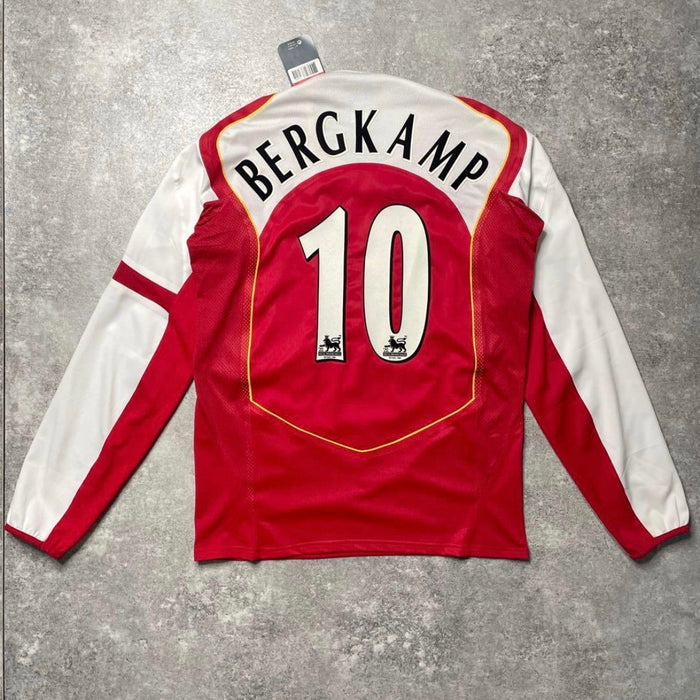 【BNWT正規選手支給品2004-2005 NIKE Arsenal home L/S Bergkamp #10】