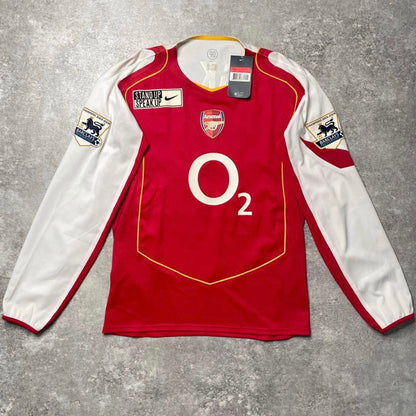 【BNWT正規選手支給品2004-2005 NIKE Arsenal home L/S Bergkamp #10】