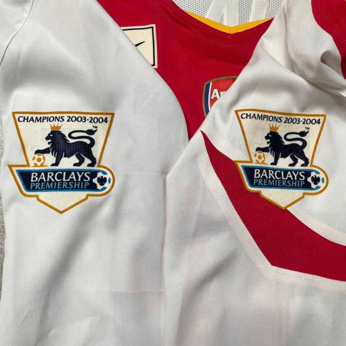 【BNWT正規選手支給品2004-2005 NIKE Arsenal home L/S Bergkamp #10】