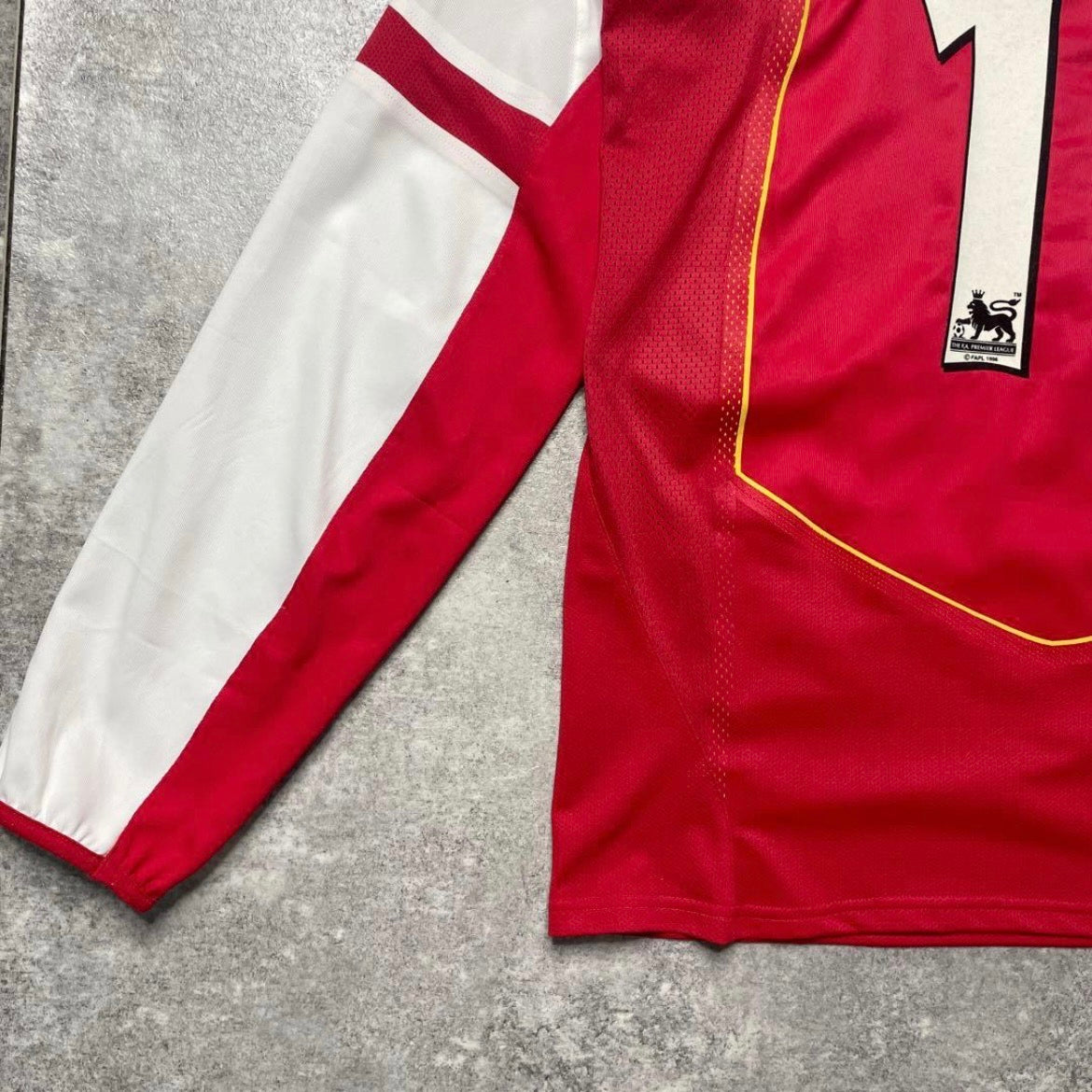 【BNWT正規選手支給品2004-2005 NIKE Arsenal home L/S Bergkamp #10】