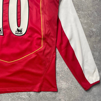 【BNWT正規選手支給品2004-2005 NIKE Arsenal home L/S Bergkamp #10】