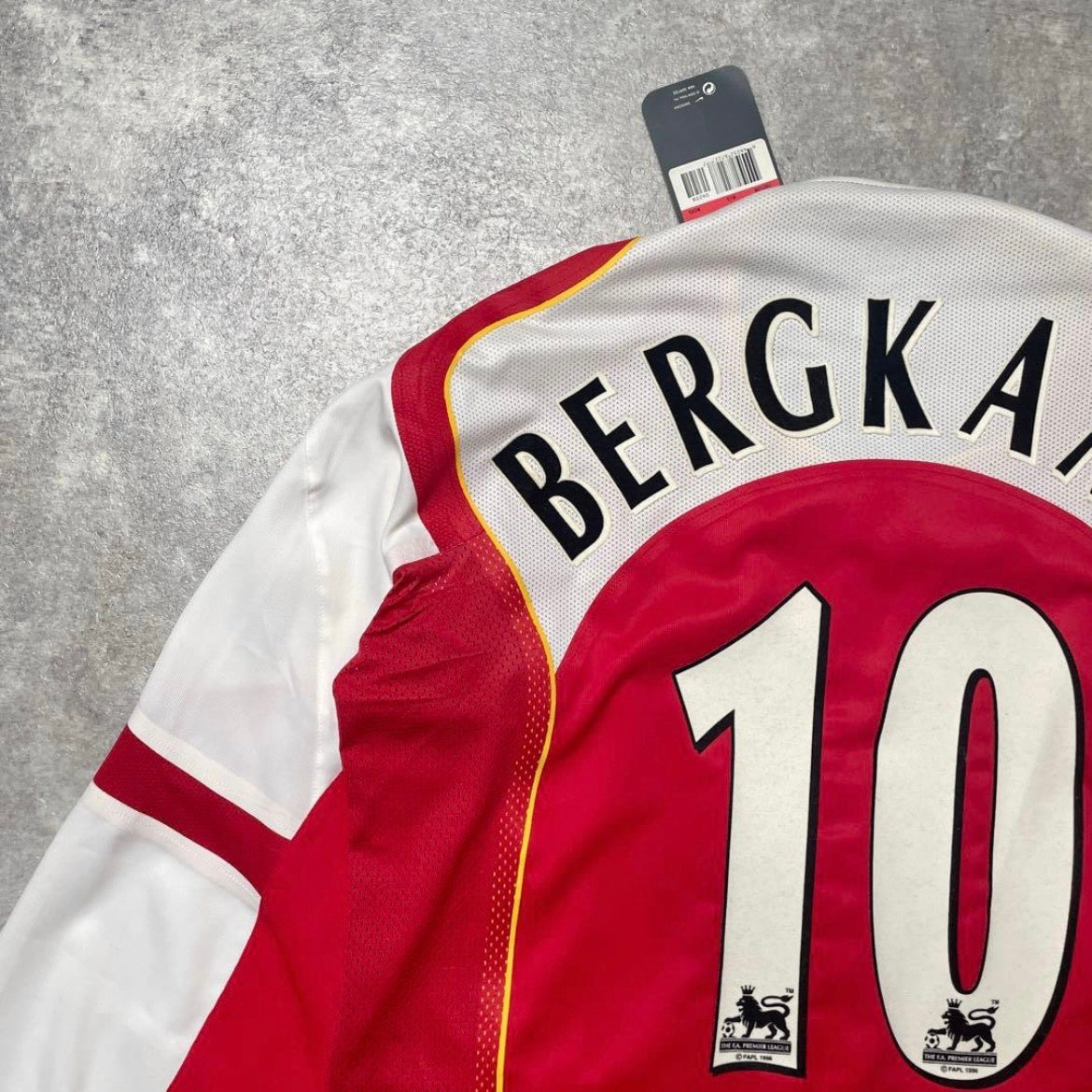 【BNWT正規選手支給品2004-2005 NIKE Arsenal home L/S Bergkamp #10】