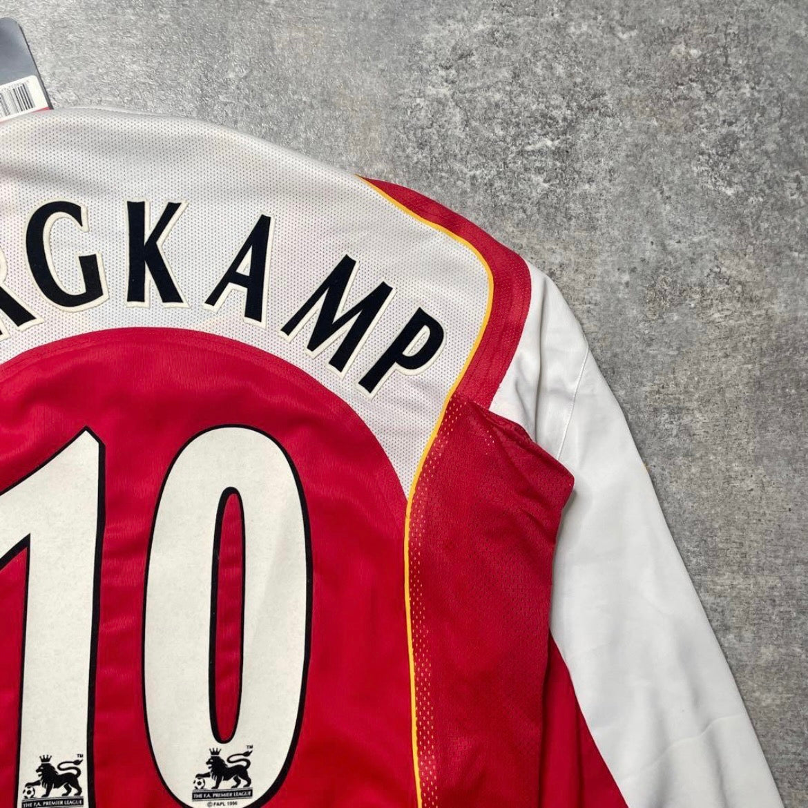 【BNWT正規選手支給品2004-2005 NIKE Arsenal home L/S Bergkamp #10】