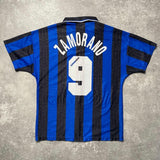 【正規品1996-1997 Umbro Inter Milan homeZAMORANO #9】