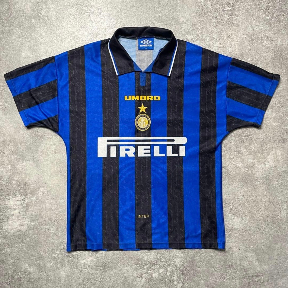 【正規品1996-1997 Umbro Inter Milan homeZAMORANO #9】