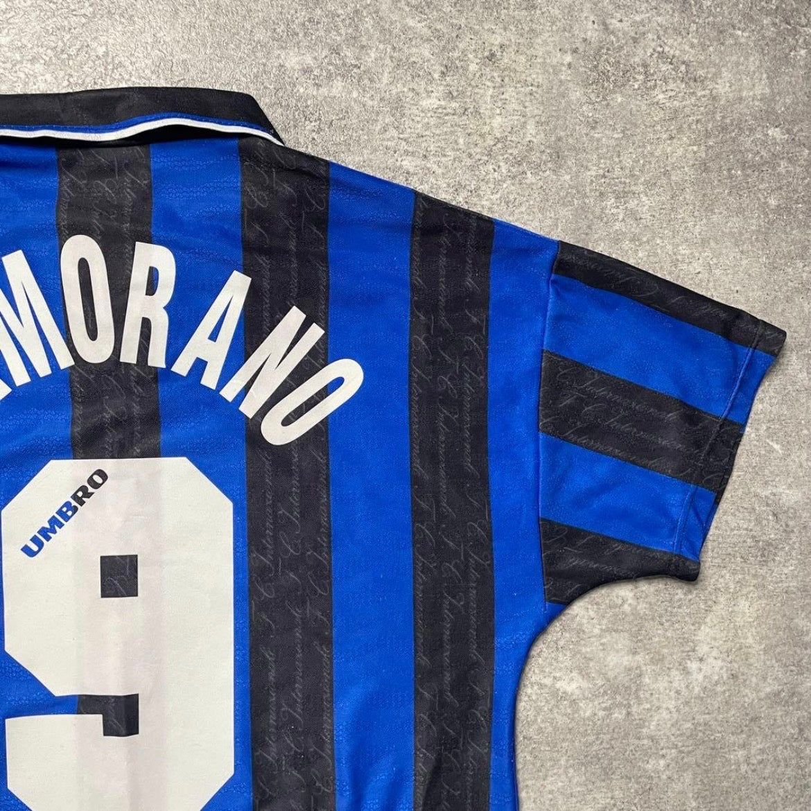 【正規品1996-1997 Umbro Inter Milan homeZAMORANO #9】