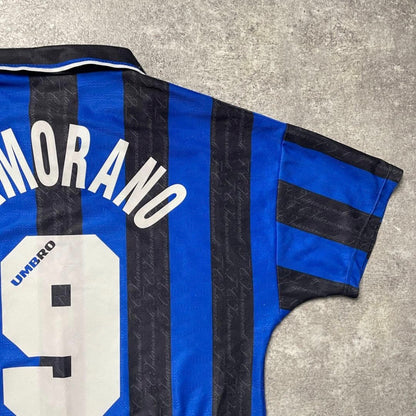 【正規品1996-1997 Umbro Inter Milan homeZAMORANO #9】