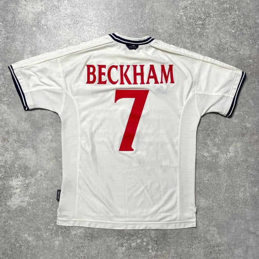 【正規品1999-2001 Umbro England home Beckham #7】