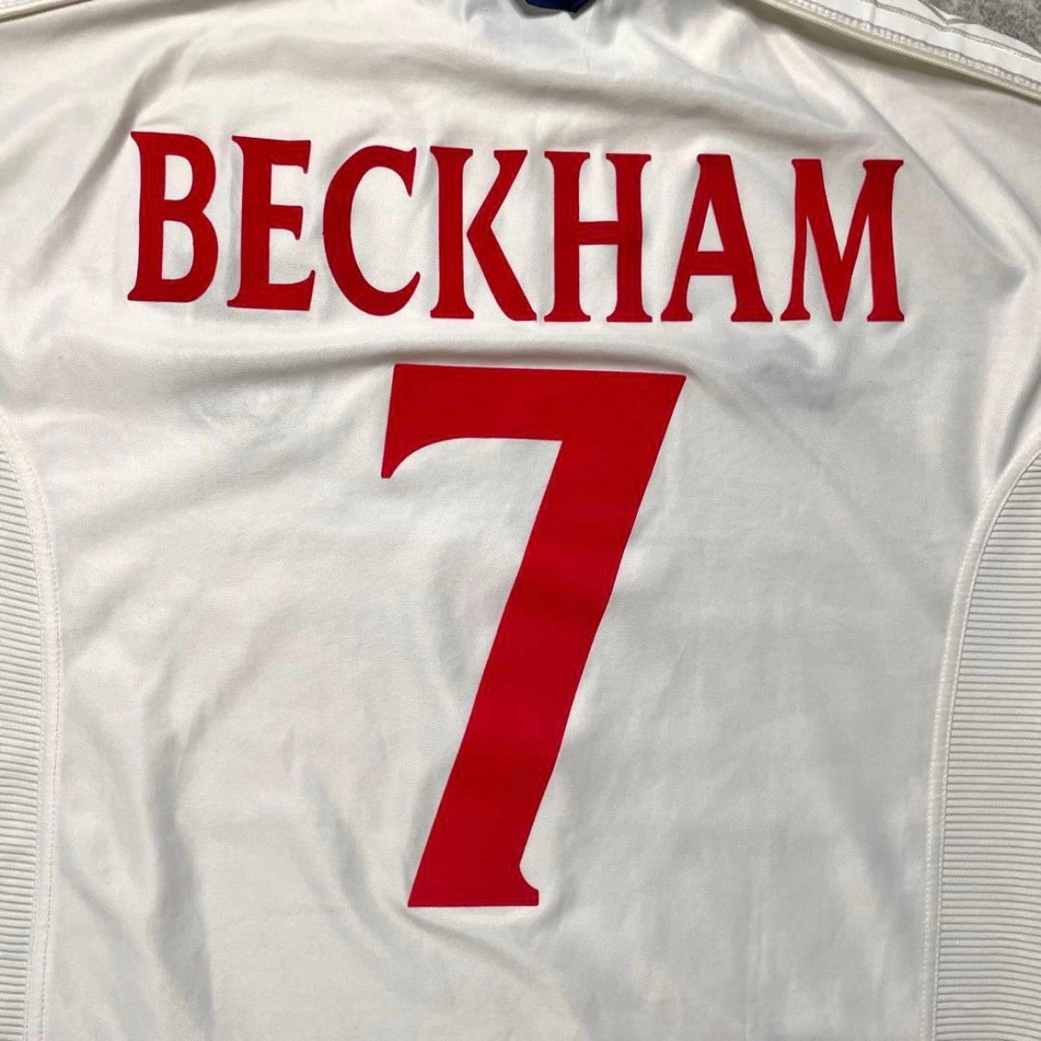 【正規品1999-2001 Umbro England home Beckham #7】