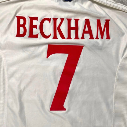 【正規品1999-2001 Umbro England home Beckham #7】