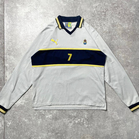 【正規選手支給実使用品2001-2002 PUMA Las Palmas training shirt】