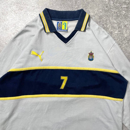 【正規選手支給実使用品2001-2002 PUMA Las Palmas training shirt】