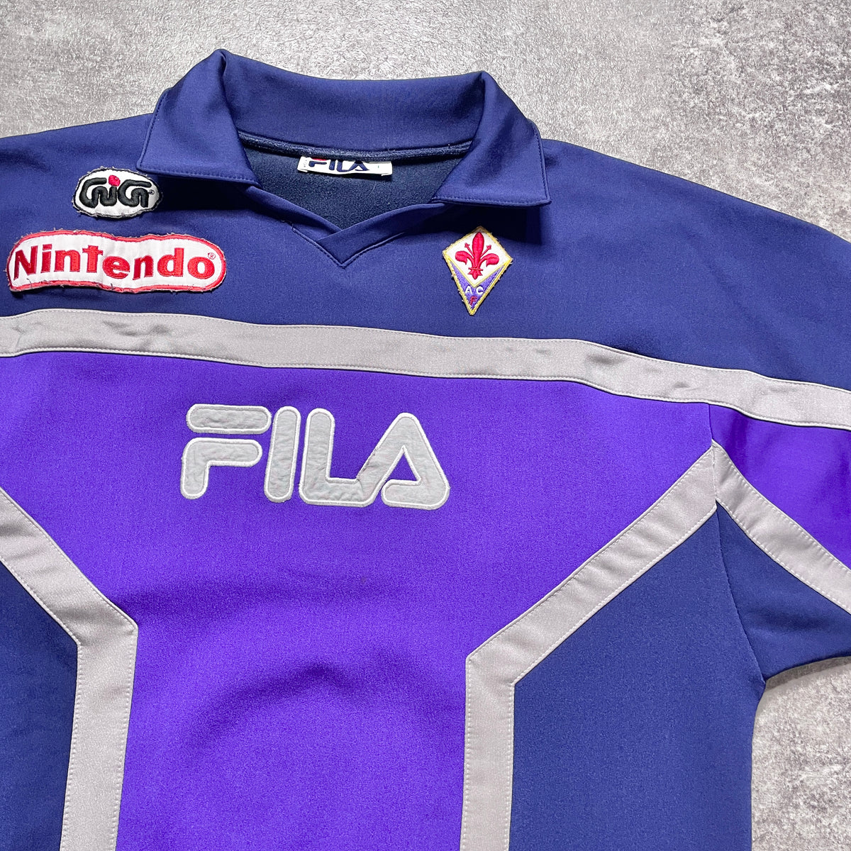 【正規品1997-1998 FILA Fiorentina drill top 任天堂】