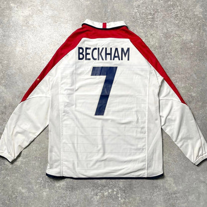 【正規品2003-2005 Umbro England home L/S Beckham #7】