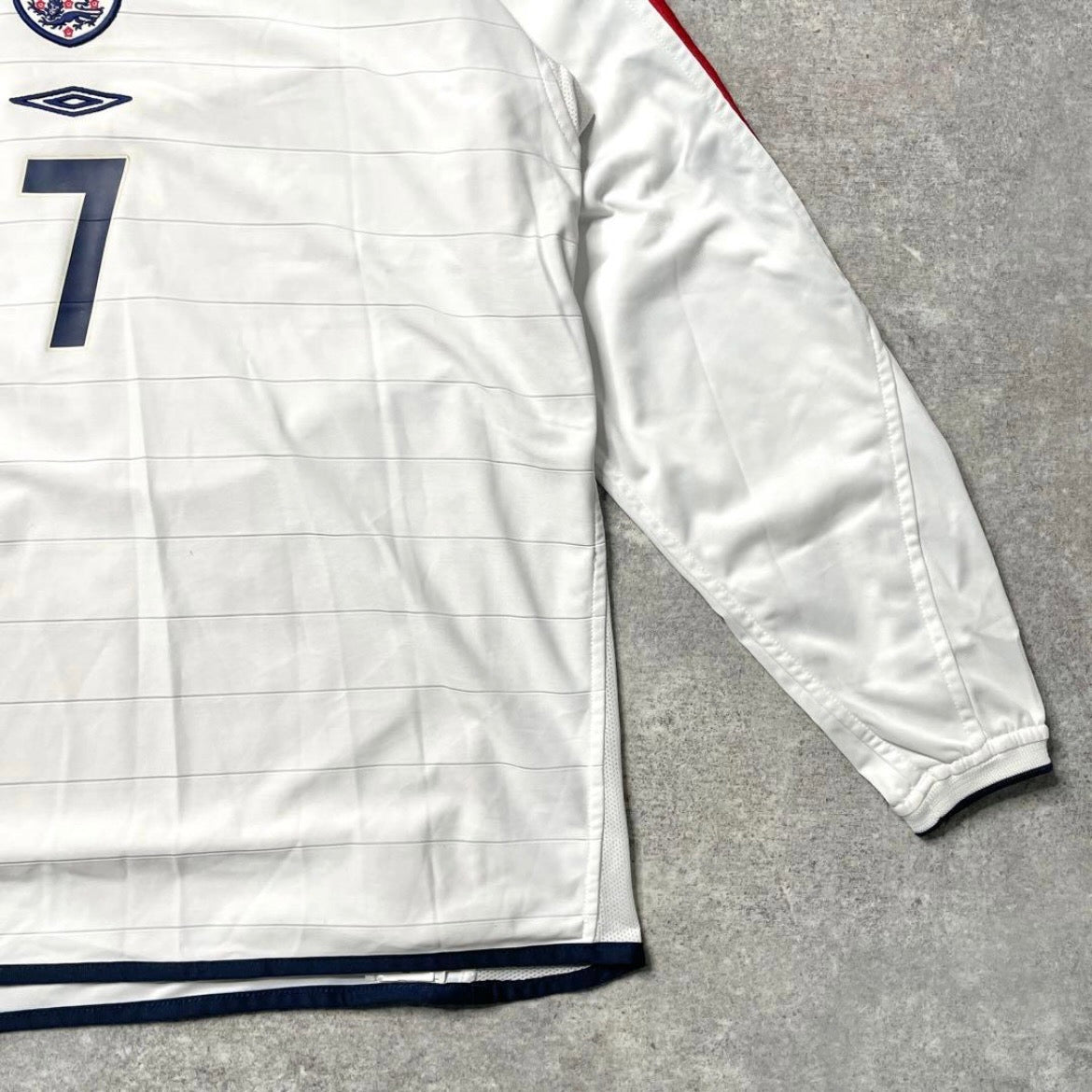 【正規品2003-2005 Umbro England home L/S Beckham #7】