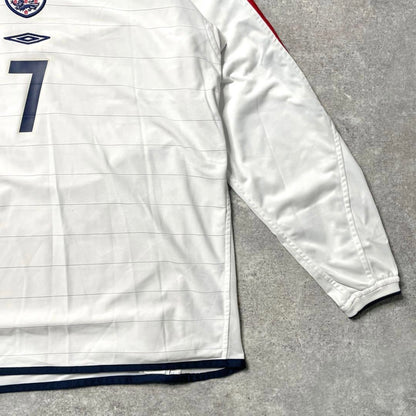【正規品2003-2005 Umbro England home L/S Beckham #7】