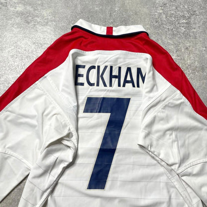 【正規品2003-2005 Umbro England home L/S Beckham #7】