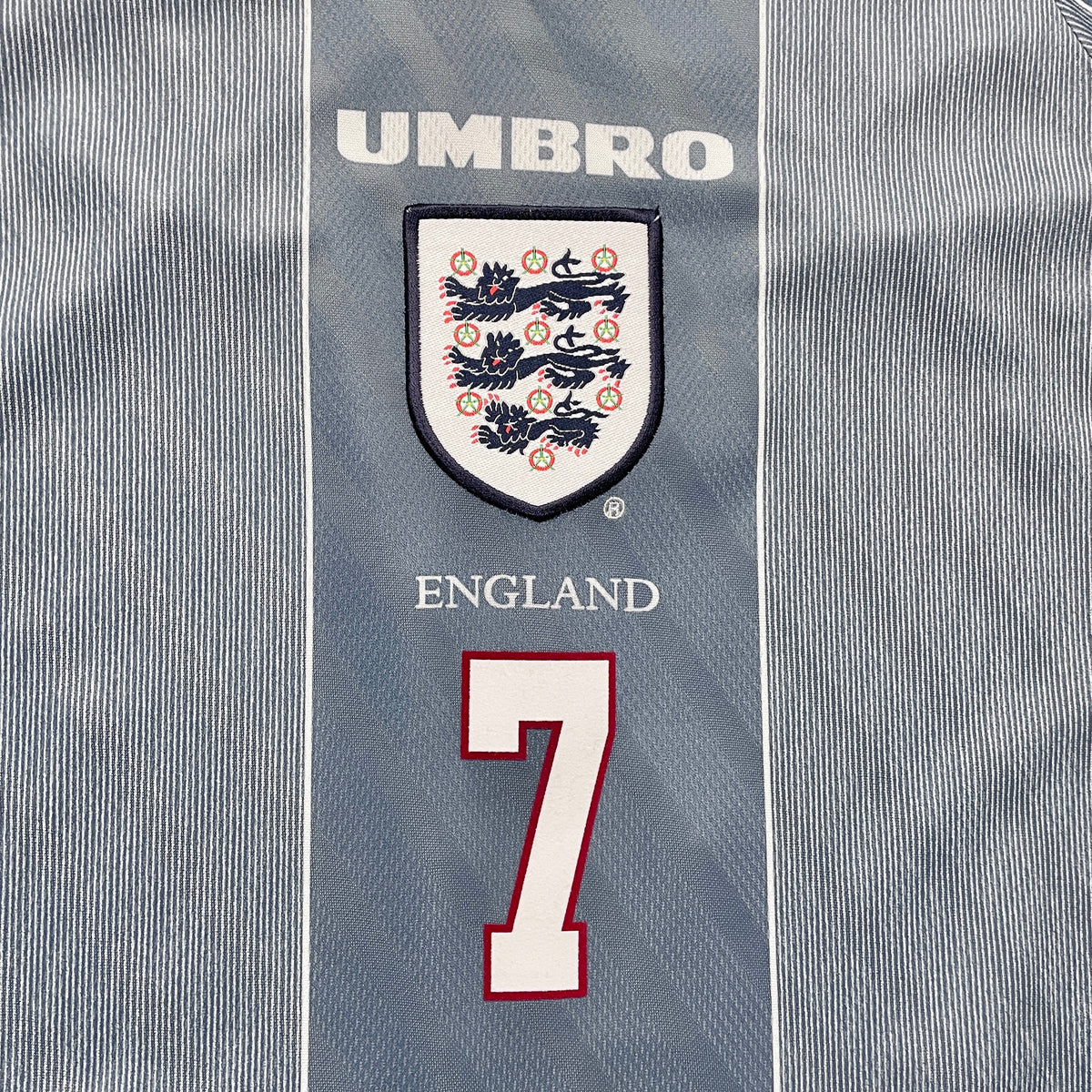 【正規品1995-1997 UMBRO England away BECKHAM #7】