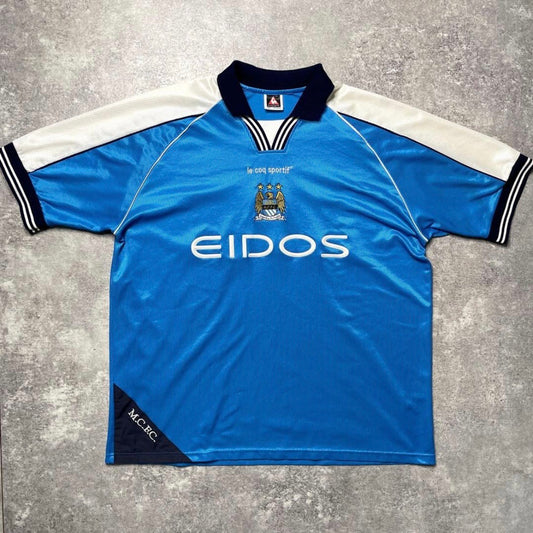 【正規品1999-2001 Le Coq Sportif Manchester City Home shirt】