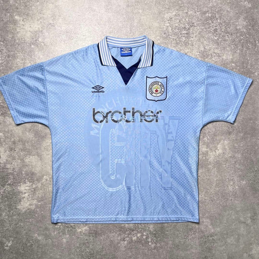 【正規品1995-1997 Umbro Manchester City Home shirt】