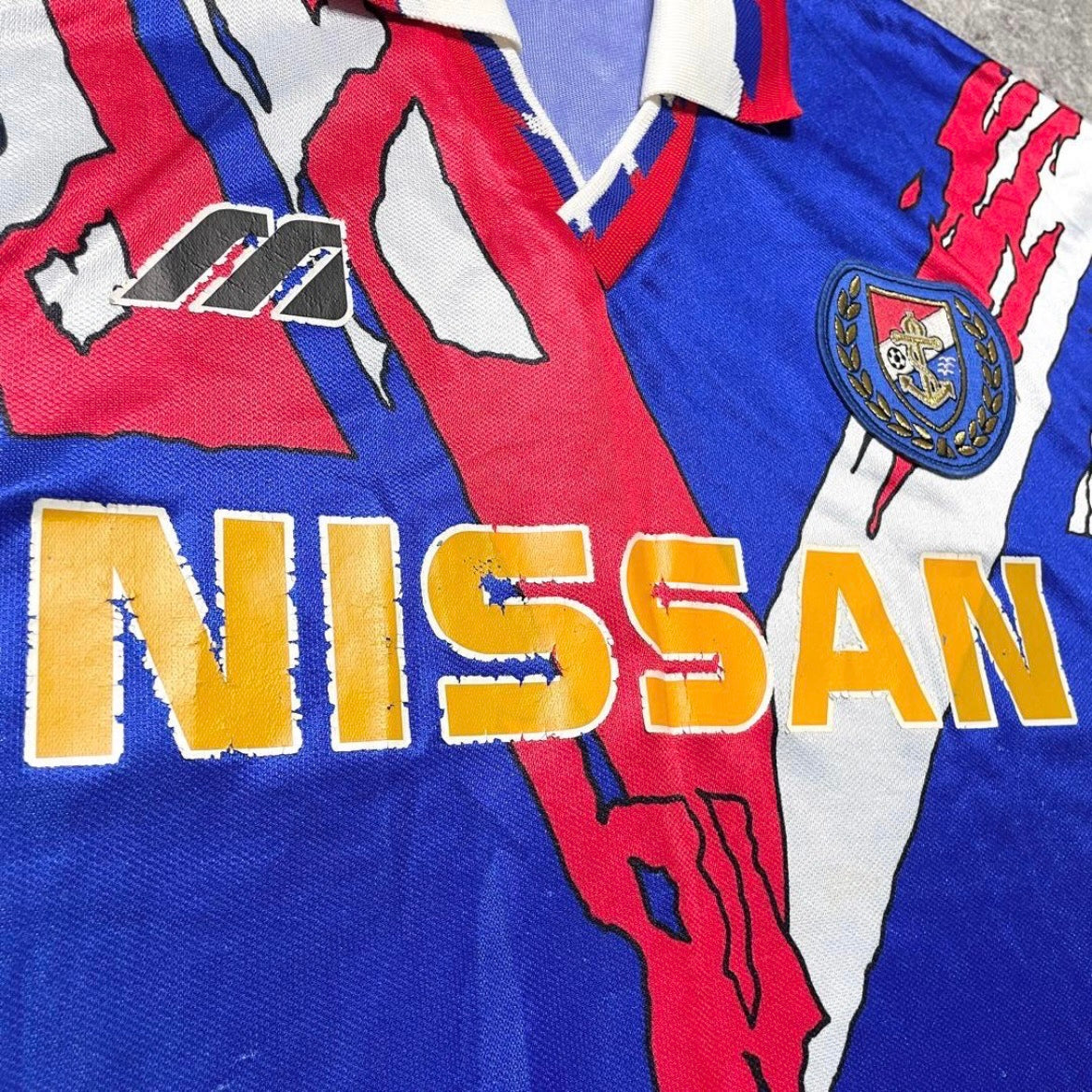 【正規品1993-1994 Mizuno 日産FC横浜マリノス home shirt】