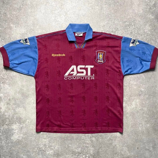【正規品1995-1997 Reebok Aston Villa home shirt】