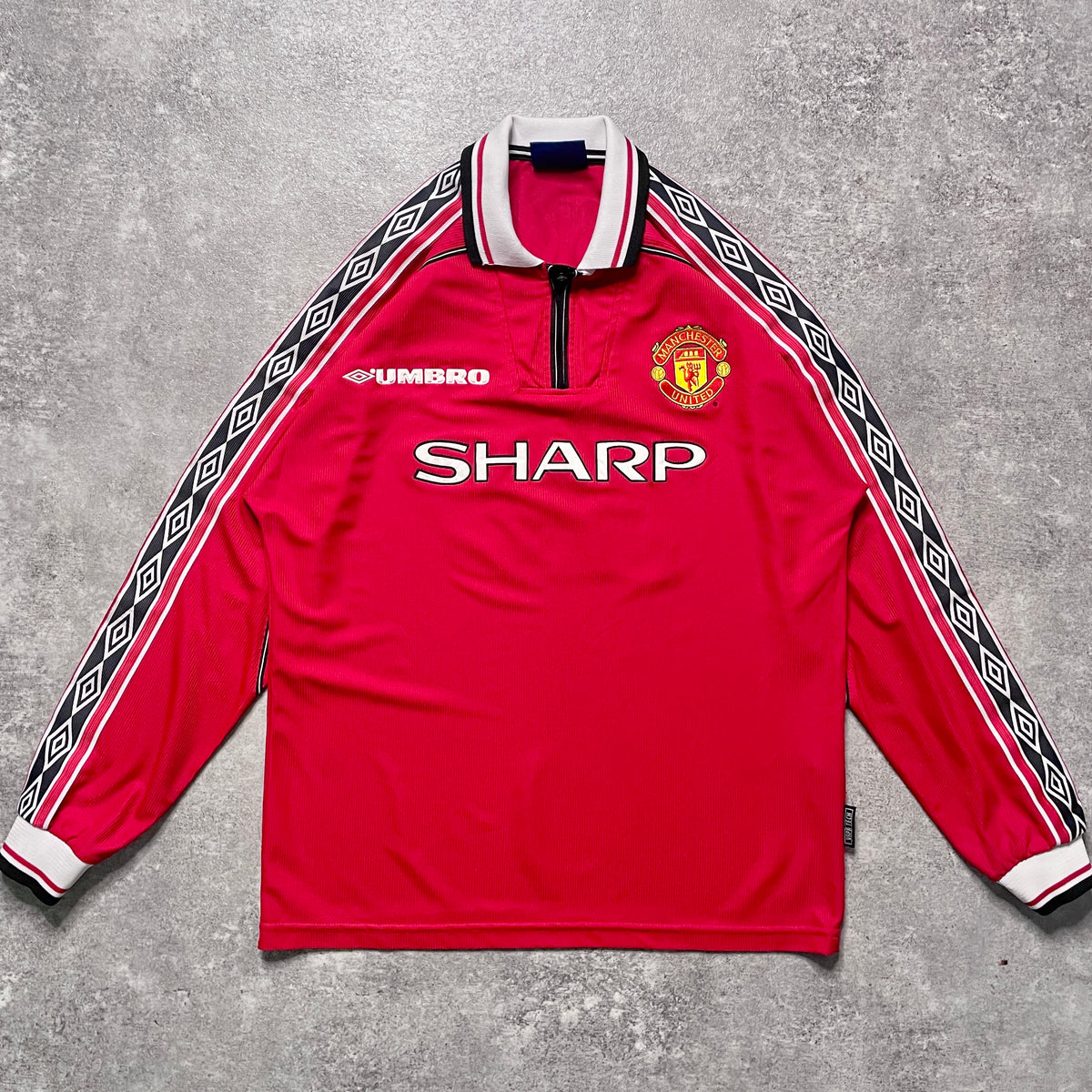 【正規品1998-2000 UMBRO Manchester United home L/S SOLSKJAER #20】