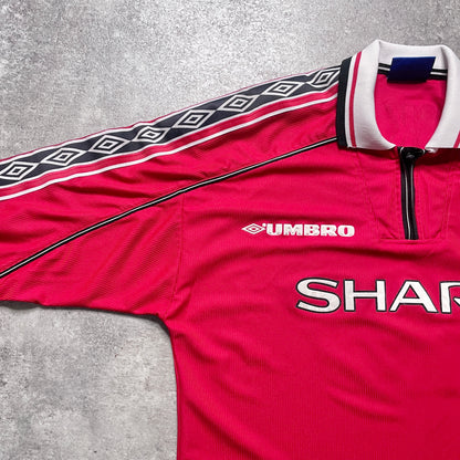 【正規品1998-2000 UMBRO Manchester United home L/S SOLSKJAER #20】