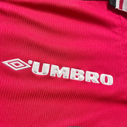 【正規品1998-2000 UMBRO Manchester United home L/S SOLSKJAER #20】